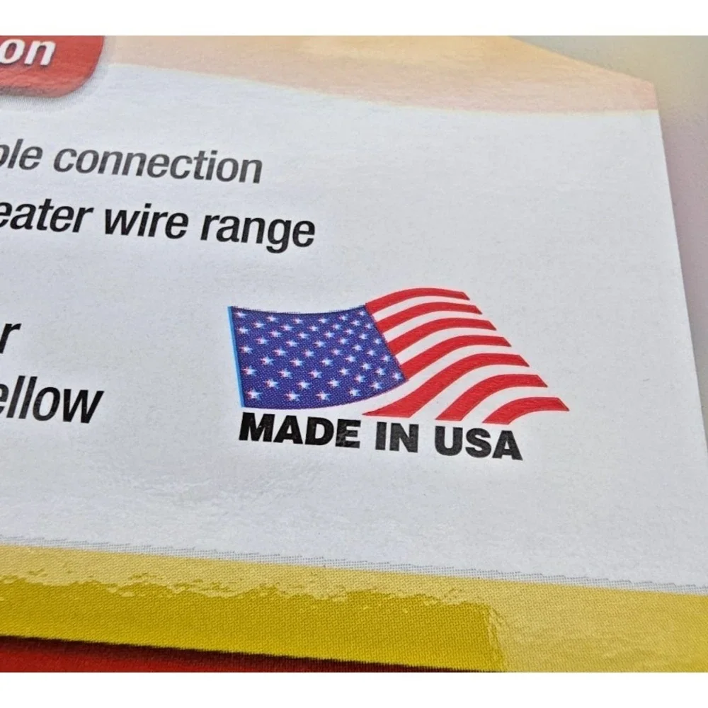 3M Performance Plus Wire Connector R/Y+ 18-8 AWG JUG 500 PCS Made in USA! New